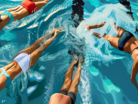 游泳锻炼，水中的健身之旅，探索水中健身，游泳锻炼的全面指南